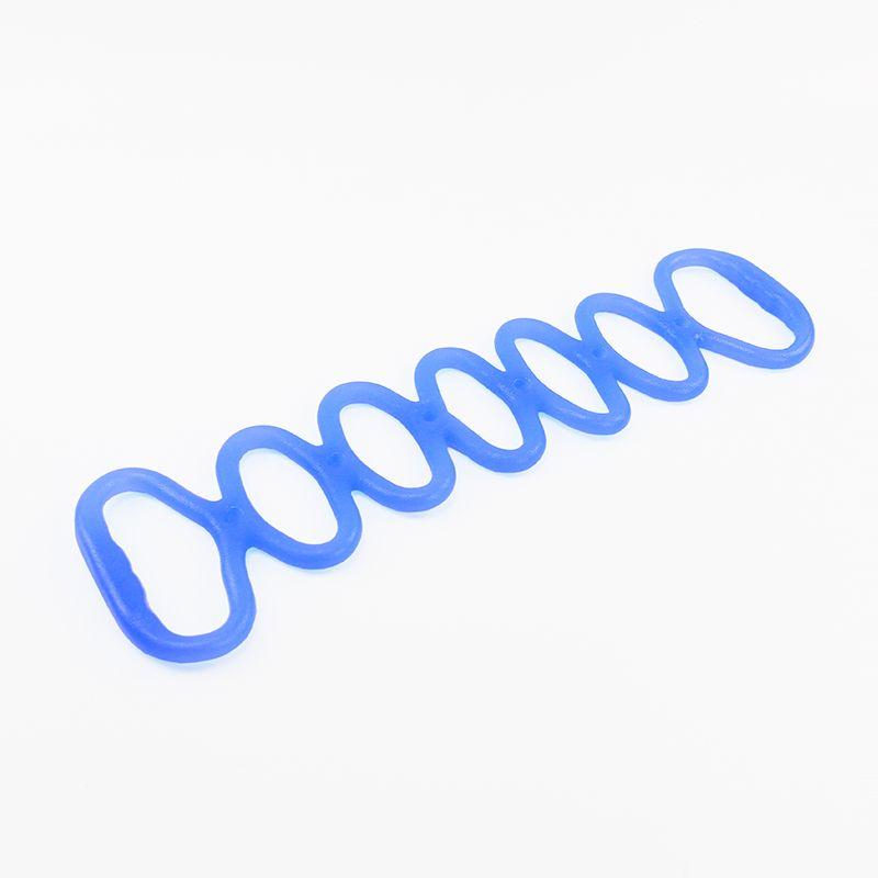 

Ши Ян Желе с силиконовой семидырочной цепочкой, эластичный шнур, йога, фитнес, упражнение для расширения спины, рук, груди, эспандер Blue