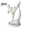 Display Case Ornament Martial Arts Karate Man Kick 3D Printed Statue White Figurine Sculpture Sculpture Taekwondo Character Desktop Ornament