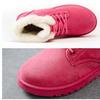 Thickened Shoes Fleece Casual Short Tube Winter Boots Women Comfortable Warm Large Size Rubber Snow Boots