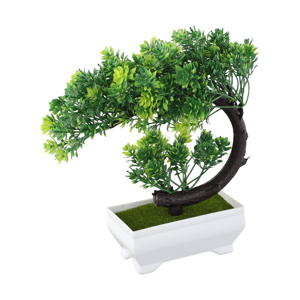 Bonsai Simulation Artificial Plants Flowers In Pots Home Office Fake Tree Decor
