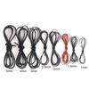 1-5Mm Retro Round Real Cowhide Rope Necklace Rope Diy Leather Rope Handmade Thick Rope Flat Jewelry Accessories Material