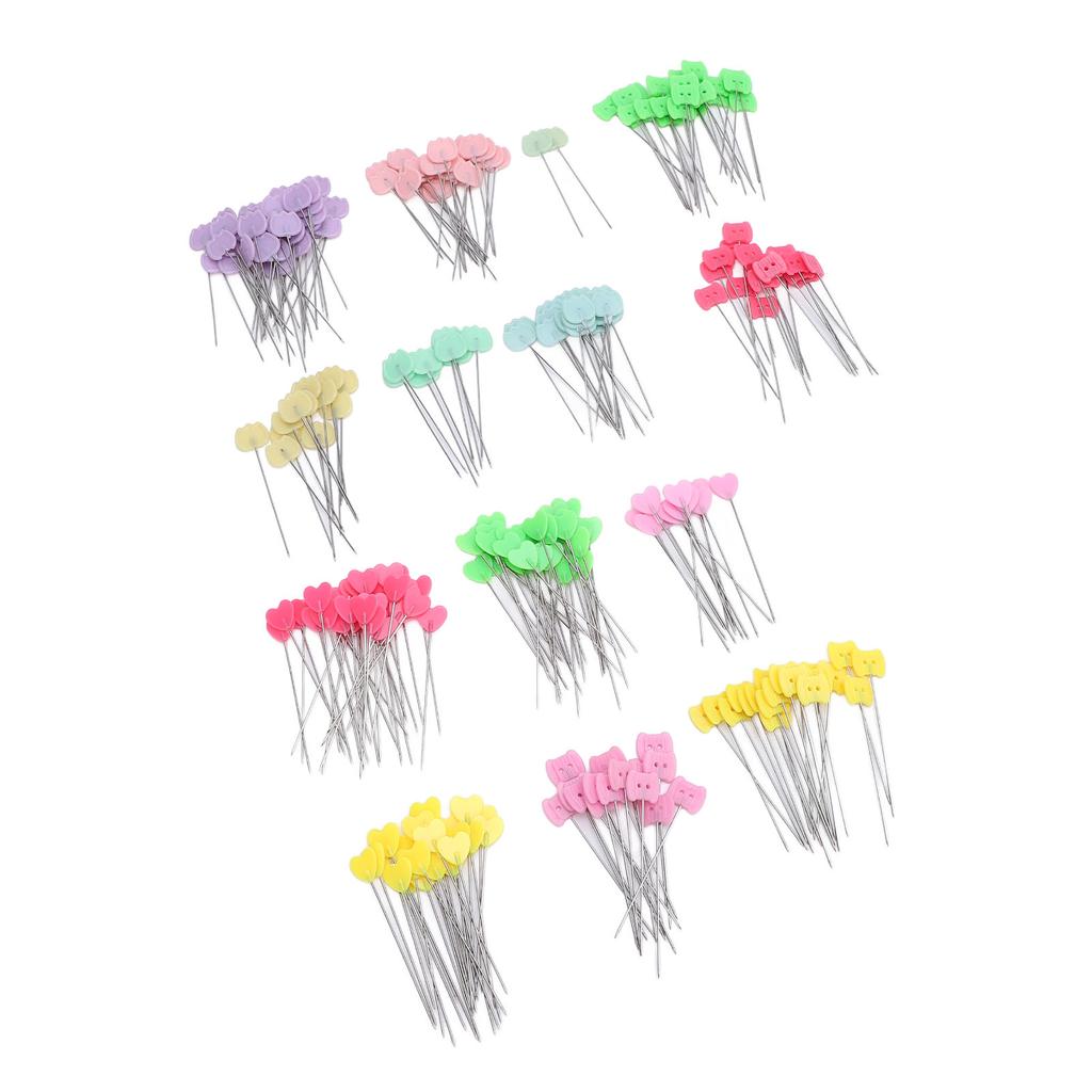 300Pcs Flat Head Straight Pins Set Incisive Tip Sewing Pin Set for Positioning Decorating Craft Projects