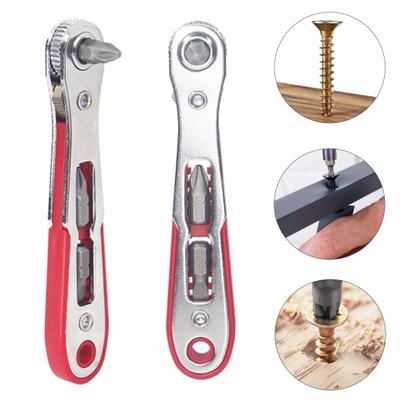Ratchet Wrench with Non-Slip Handle Double-Headed Design Compact Portable Forward