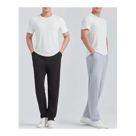 [Kayuuhin] Room Pants, Room Wear Bottoms, Pajama Pants, Loungewear, Cotton, Modal, Loose Pajamas, Long Pants, Men's, Casual Pants, Skin-friendly,