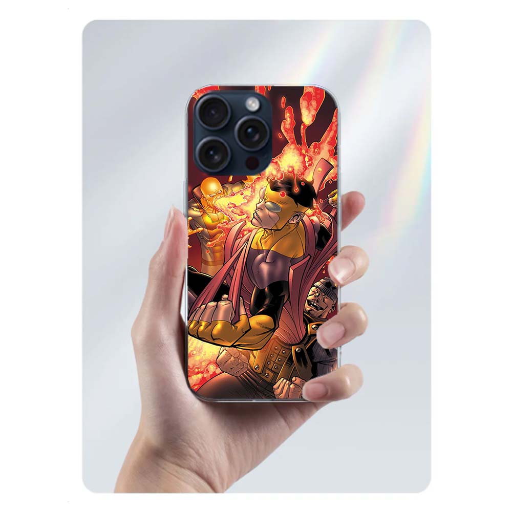Cartoon Invincible Clear Phone Case For Iphone 17 Air 16 Pro Max 15 Pro 14 Plus 17E 16E 11 13 12 Mini Cover Cases Fundas Cell TP