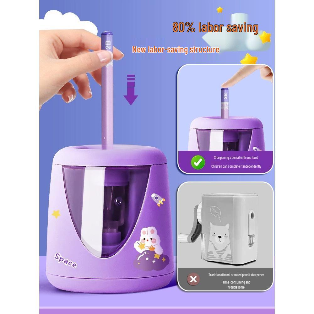 Electric Auto-Feed Pencil Sharpener for Kids and Students