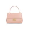 Charles & Keith Soft Lock Messenger Bag Women Handbags Cream Black Light-Pink CK2-50671771