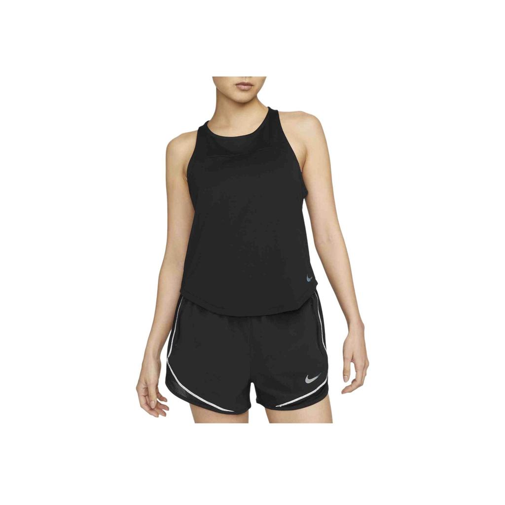 Nike Tricou cu imprimeu cu logo reflectorizant de culoare uni Topuri femei Negru DX0277-010