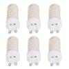 6PCS 104LED Light Bulb 12W 85?265V G9 Bulb 3 Light Color Small Wall Lamp Bulb for Home
