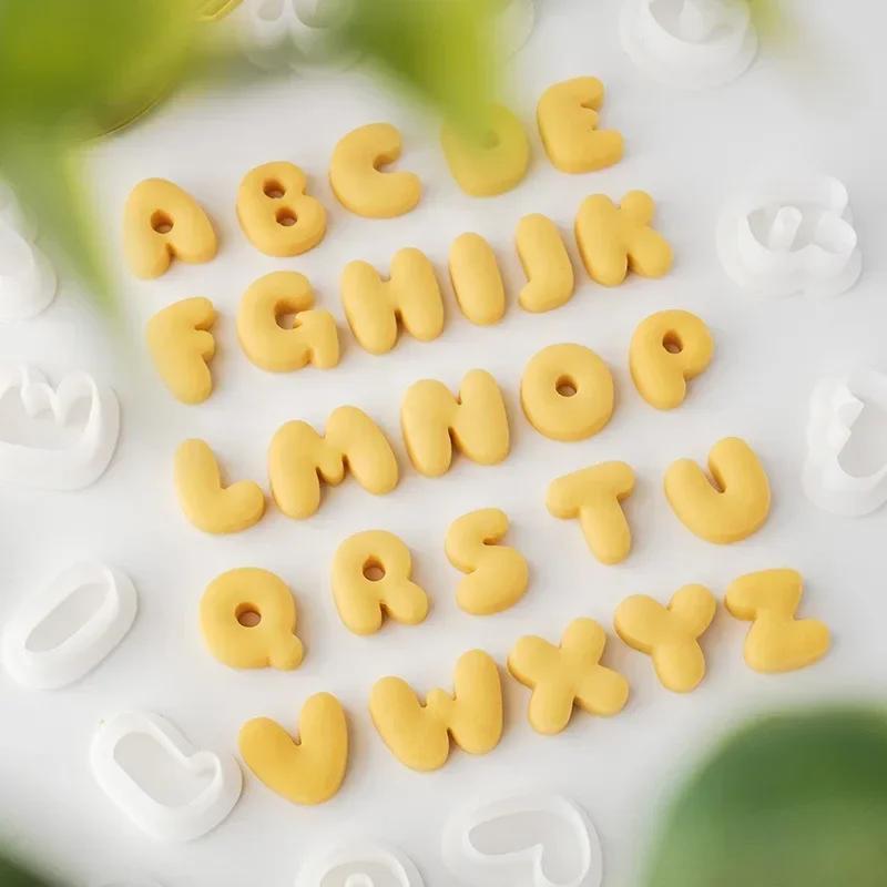 New Mini 26 Alphabet Set Biscuit Mold Cookie Cutter with 26 Uppercase English Letter Shapes Cutting Mold Pastry Baking Tools