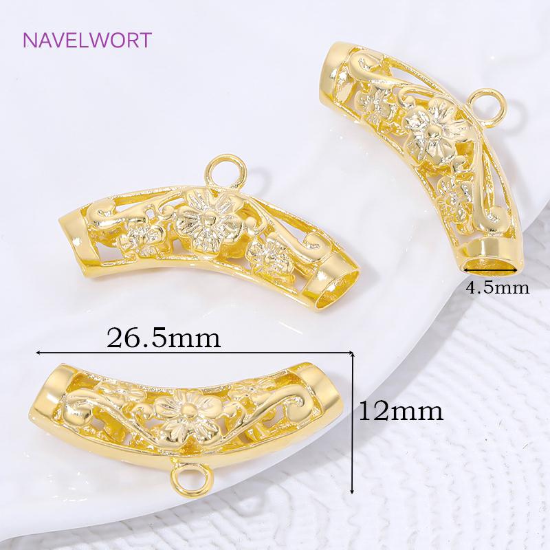 

18K Gold Plated Bail Holder For Pendant,Brass Pendant Bail Connector,Bails For Jewelry,DIY Necklace Making Accessories 1 piece