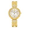 YaLaLuSi Women's Water-Resistant Quartz Watch with Vintage Green Dial and Diamond-Set Bracelet—Perfect as a Gift Reloj Mujer