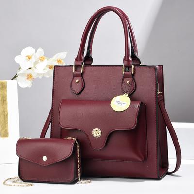 New Handbag Texture Shoulder Bag Mother and Child Bag Smooth Oblique Span Bag Women's Bag