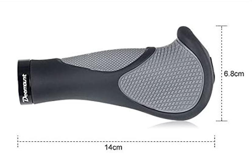 Deemount Ergonomische Fahrradgriffe für Crossräder und Mountainbikes Einfache Weiche Gummiwerkzeuge Fahrräder, Griff, [Installation Inklusive]