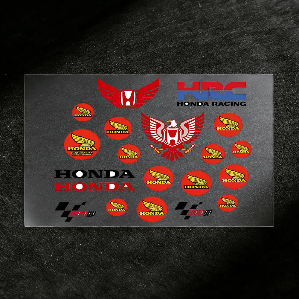 For Honda Waterproof Reflective Motorbike Stickers Easy Peel Removable Decals For Motorcycle Car