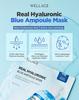 WELLAGE Maska ampułkowa Real Hyaluronic Blue 20 szt.