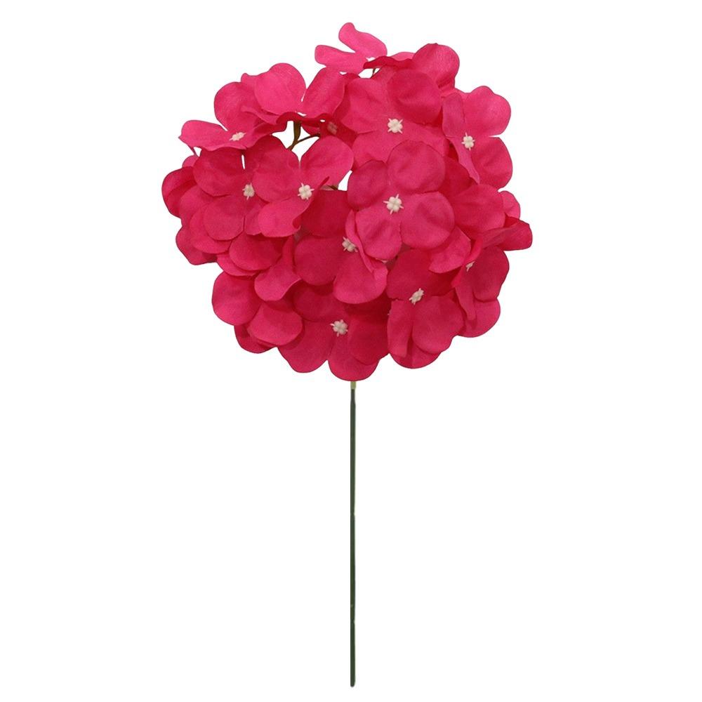 Dyed Edged Fake Flower Ball With Stem Simulation Flowers Artificial Flowers  Valentine's Day Gift
