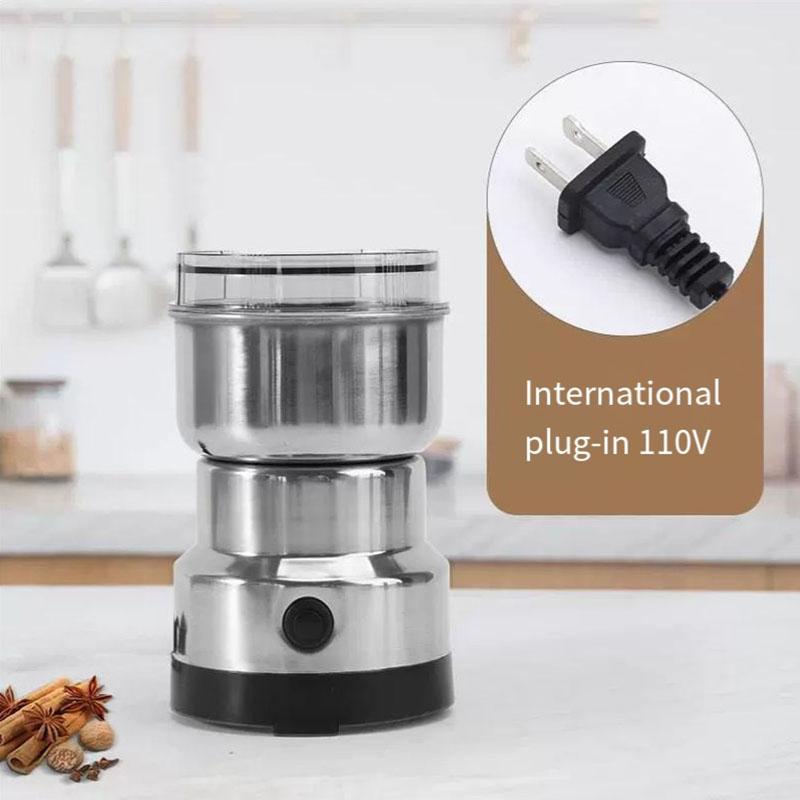 

Stainless Steel Portable Grinder Household Small Bean Grinder Coffee Grinder Powder Grinder Electric Grinder Ultrafine Grain