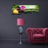 Canvas Print, Zen Composition with Candle and Flowers