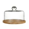 Glass Cake Plate Dessert Display Stand Transparent Dustproof Restaurant Afternoon Tea Food Serving Plate  Style Nordic