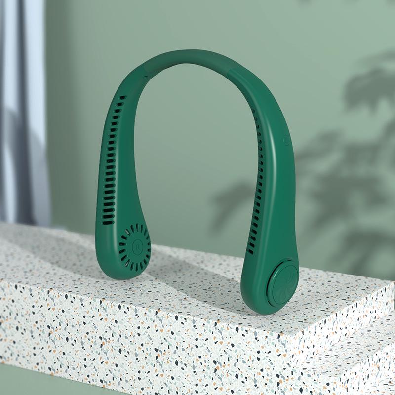 Ventilator portabil USB cu 5 viteze pentru gât, stil Douyin, pentru studenți și sporturi în aer liber