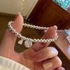 Adjustable Sterling Silver 925 Bracelet with Fat Fu Ping An Xi Le Pendant and Light Beads - Perfect Gift for Best Friend