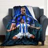Football Player Action Blankets Flannel Printed Breathable Warm Throw Blanket for Home Office Bedspreads 0708a56