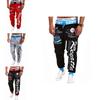 Classic Men's Letter Sport Sweat Pants Jogging Jogger Trousers Tracksuit Bottoms With Stylish Drop Crotch Design