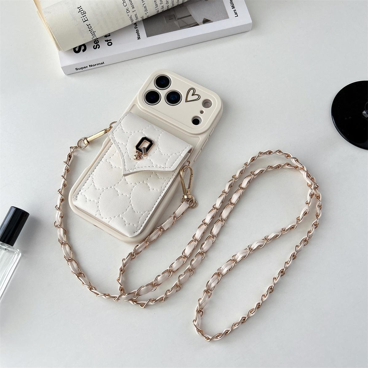 

Leather Crossbody Phone Case for IPhone 17 Air 16 Plus 15 14 13 12 11 Pro Max XS XR Wallet Card Slot Holder Protective Cover iPhone 13 Pro