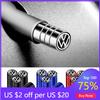 VW GTI GOLF 2026 Hot For VW VOLKSWAGEN 4pc Metal Car Badges Wheel Tire Valve Caps For Volkswagen VW GTI Scirocco Polo T5 Passat