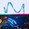2 stk Motorcykel LED Blinklys Vandtæt 60cm LED Strip Farverig Dekoration Bil Kørelys Dagtid 12V