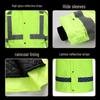 High-Speed Reflective Winter Cotton-Padded Raincoat & Pants Set for Outdoor Use