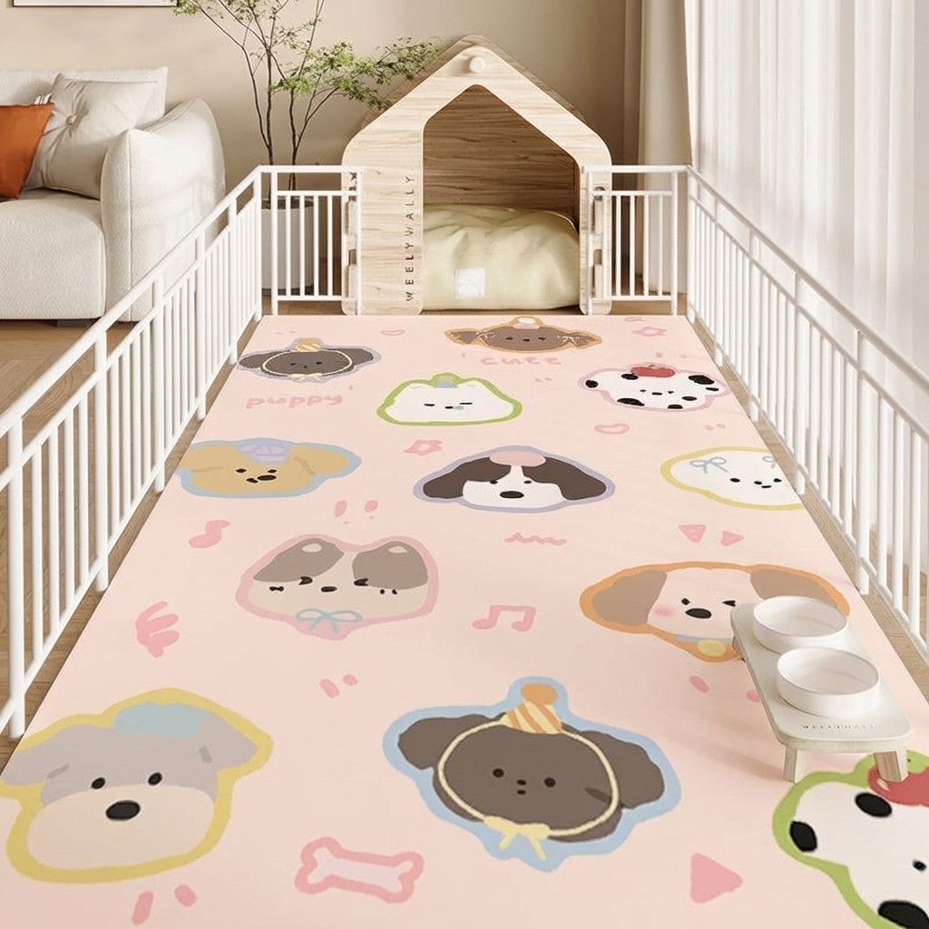 Cartoon kitchen doormat, non-slip mat, entryway mat, minimalist style entryway mat, coffee table rug 50x80cm белый