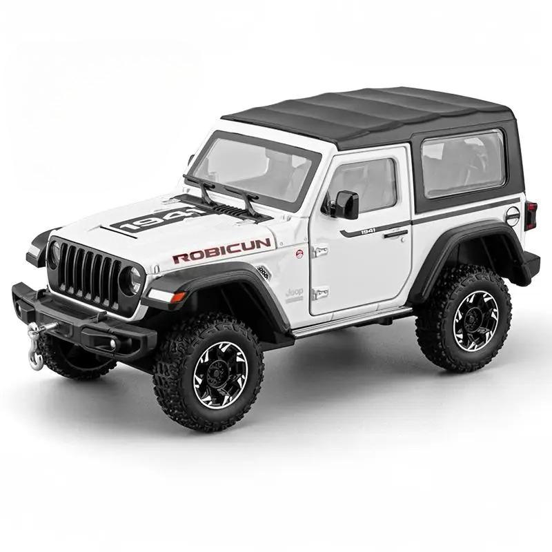 1/24 Jeep Wrangler Rubicon Off Road SUV Alloy Diecast Model Car Premium Home Trendy Toys Display Decorations Birthday Gifts Boy