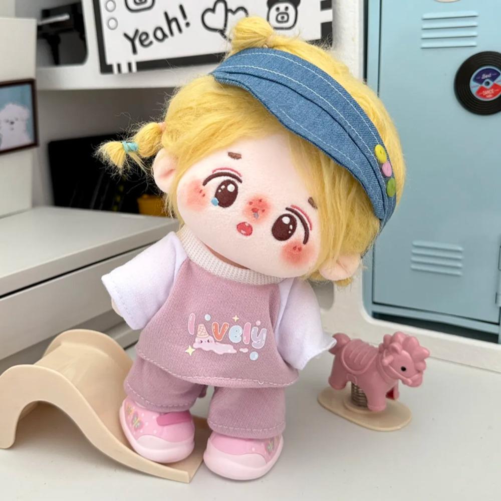 1 Set Peaked Cap 20cm Cotton Doll Clothes Outfit Plush Doll Clothes  Doll Accessories