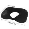 Ergonomic Travel Neck Pillow Inflatable Rapid Air Inflation Technology Foldable for Long Journey Workplace Rest