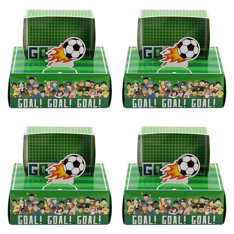 

Football Themed Party Candy Box, Goal Three-Dimensional Happy Candy Box, Children S Birthday Party Gift Return Packaging Box