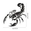 3D Scorpion Car Stickers Auto Styling Vinyl Decal Badge Self-adhesive Hood Decoration Black/White 20x12cm Easy