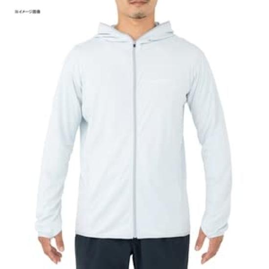 SHIMANO Sun Protection Zip Up Parka M Light Blue