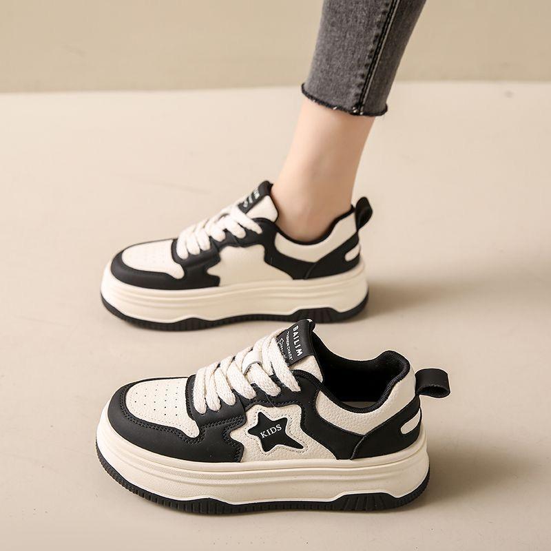 thick-soled little white shoes women's spring new height-increasing versatile board shoes trend students soft-soled casual sports shoes women