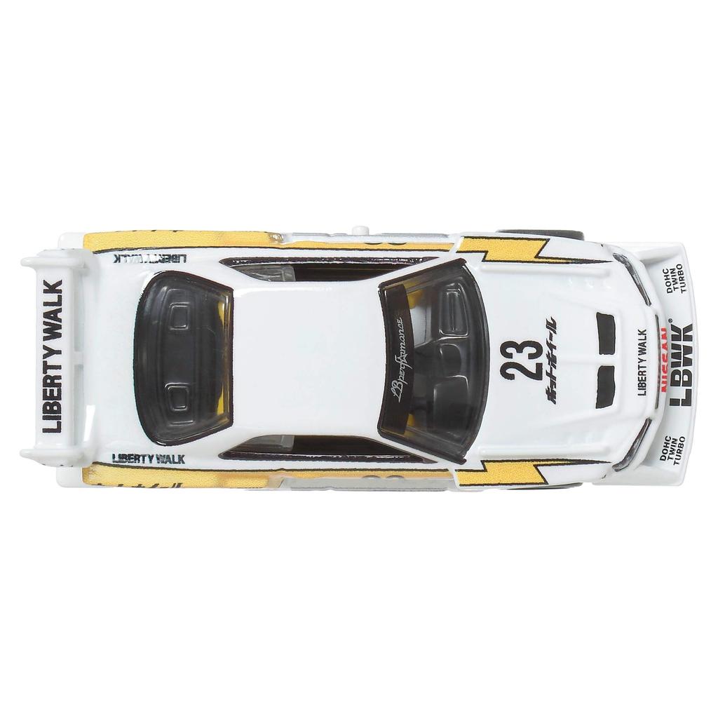 Hot Wheels Car Culture Silhouette LB-ER34 Super Silhouette Nissan Skyline Vehicle Toy Diecast Model Car for Ages 3 and Up, White, JBK59