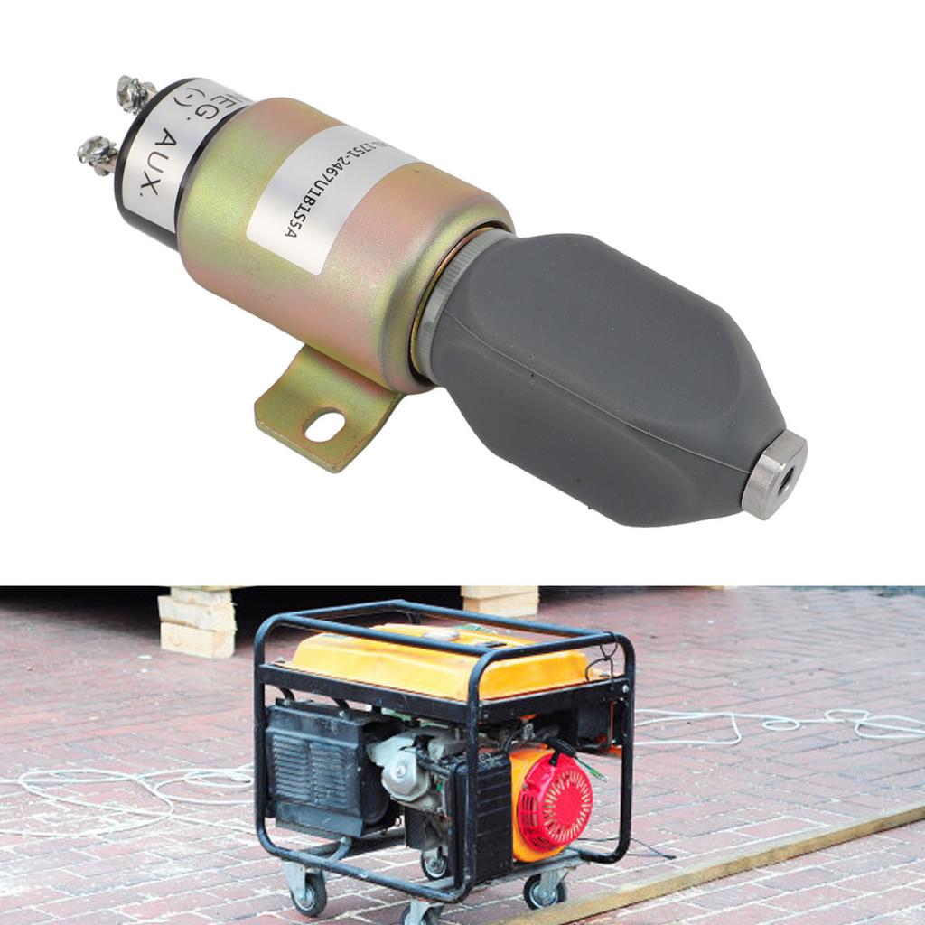 12V Fuel Shutoff Solenoid Valve 1751 1267U1B1S5A Easy Install Accurate Stop Solenoid   Engine Replacement Part