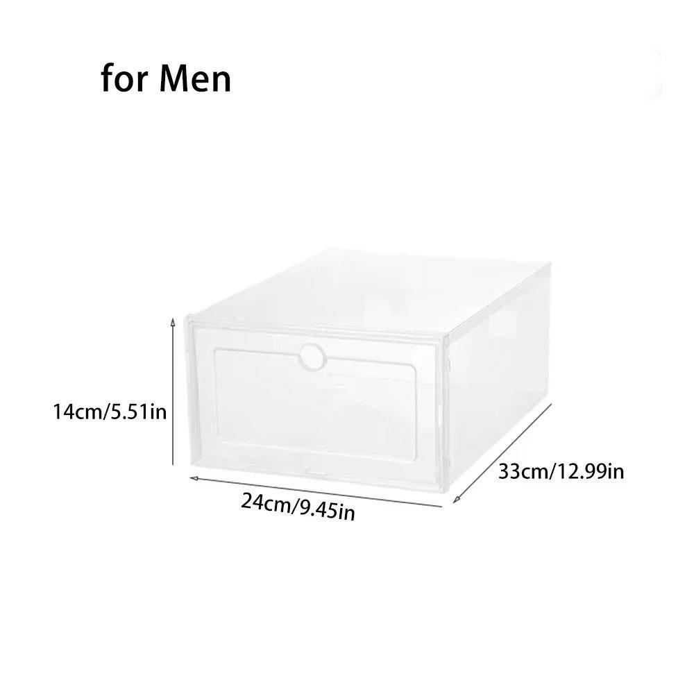 Transparent Shoe Cases Plastic Shoes Organizers New Sneaker Boxes  Household