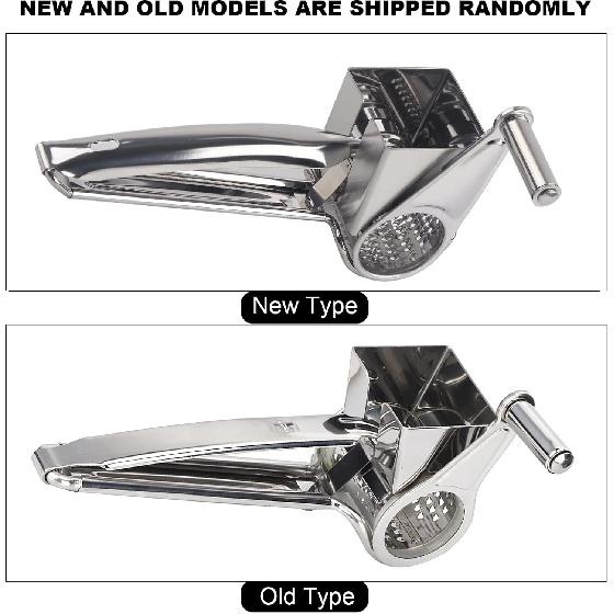 Stainless Steel Rotary Cheese Grater Slicer, Manual Rotate Chocolate Grater Cutter Planer Cutting Tool, for Vegetables,Fruits