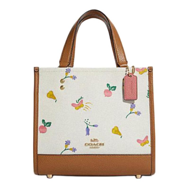 

COACH handbag Dempsey 22 Classic Printed Adjustable Shoulder Strap Fabric and Calf Leather Tote Bag Tote Bag Shopping Bag Shoulder Crossbody Small коричневий