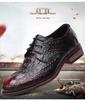 2025 Men's Crocodile Pattern Leather Shoes - Business Korean British Style, Formal Fashion for Youth & Weddings