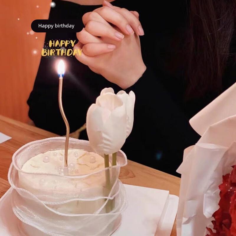 Ins-style Retro Curved Birthday Candles