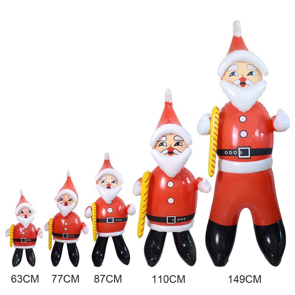 Gifts Garden Party Decor Happy New Year Santa Claus Doll Christmas Inflatable Toy Xmas Ornament