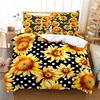 Red Pink Flower Floral Plant Comforter Bedding Set New 3D Print Adult Duvet Cover Sets Bed Linen Gift Queen King Double Size