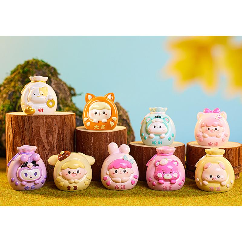 Creative New Girl Cartoon Trendy Toys Blind Box Doll Punk Girl Heart Small Ornaments Birthday Gift Desktop Handmade